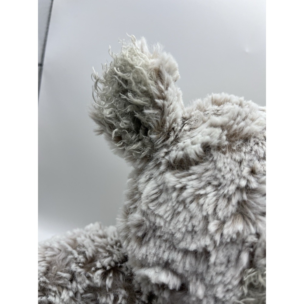 DEMDACO Giving Collection Plush Bear 12 Inch Gray Stuffed Animal Mismatched Ears - Picture 12 of 14